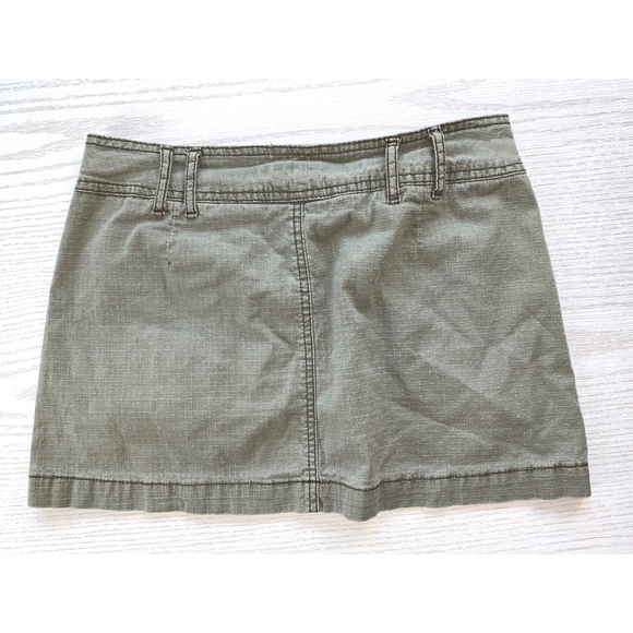 Soulmate Paris blues army green mini skirt - Picture 2 of 5